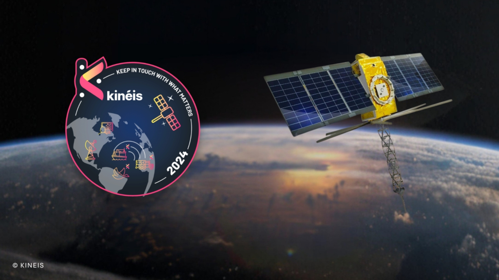 Comat RW40 reaction wheels and deployable UHF-S antennas equipping the Kin&eacute;is IoT satellite constellation