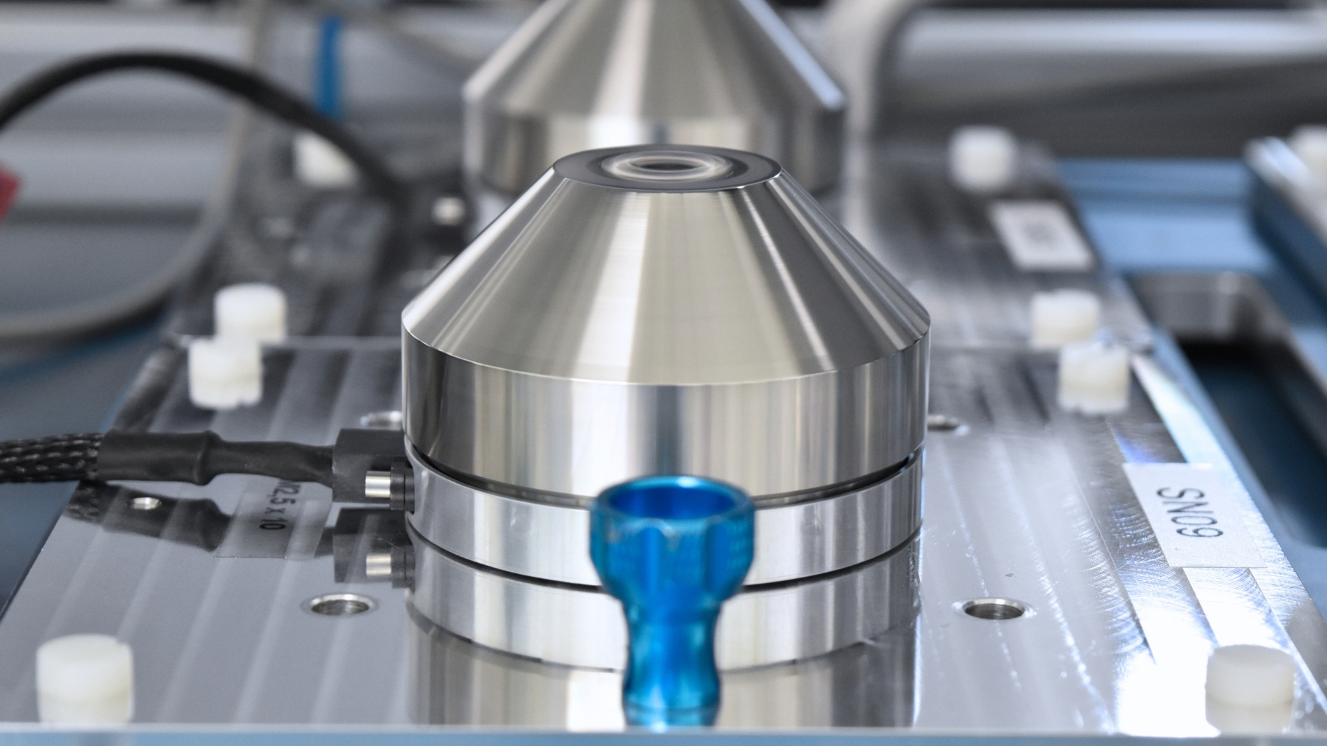 Comat RW60 Light Series reaction wheel in a cleanroom