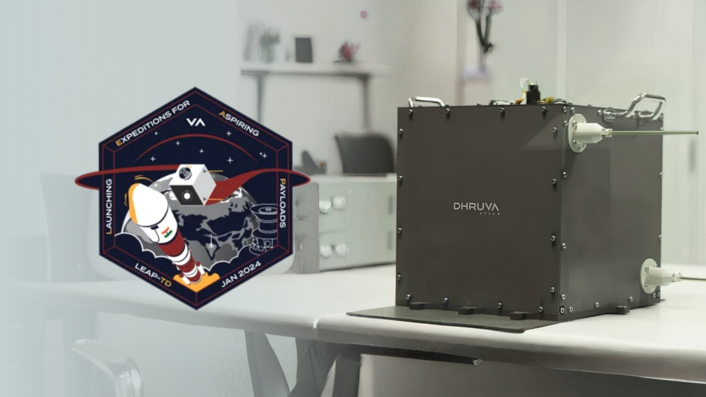 Comat reaction wheel enabling attitude control on Dhruva Space's P-30 platform during the LEAP-TD mission